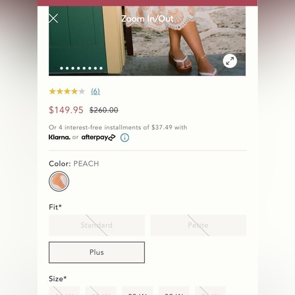 Maeve Embroidered Shell Midi Sundress - White and Orange - Picture 4 of 10